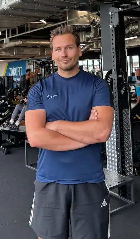 Igor Stelmaszczyk podczas treningu w Zdrofit Wilanów